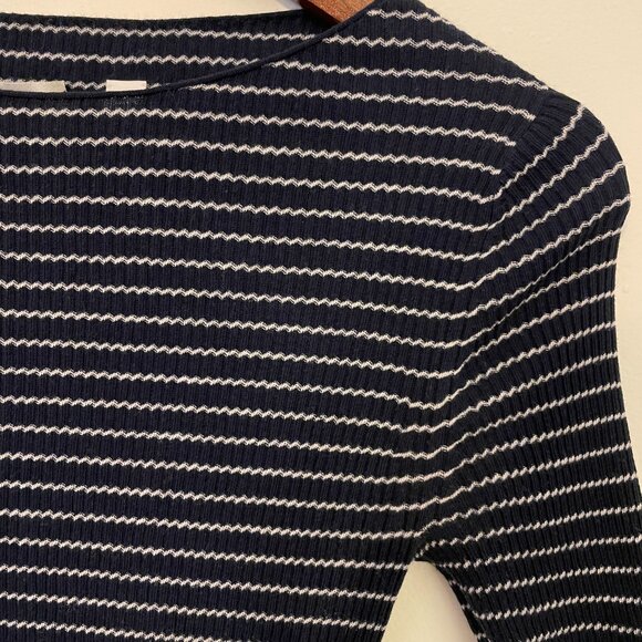 Vince Stripe Ribbed Top, Size S, Gently Used - Good Condition - Picture 6 of 9